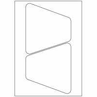 953 - Bottle Label Size 157.8mm x 141.6mm - 2 labels per sheet