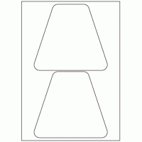 954 - Bottle Label Size 156.6mm x 141.1mm - 2 labels per sheet