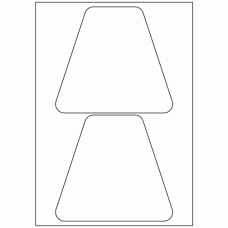 954 - Bottle Label Size 156.6mm x 141.1mm - 2 labels per sheet 