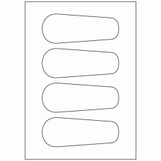 955 - Bottle Label Size 145mm x 55mm - 4 labels per sheet 