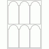 956 - Bottle Label Size 140.8mm x 64.9mm - 6 labels per sheet