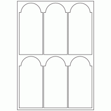 956 - Bottle Label Size 140.8mm x 64.9mm - 6 labels per sheet 