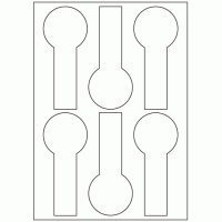 957 - Jar Seal Label Size 140.3mm x 60mm - 6 labels per sheet