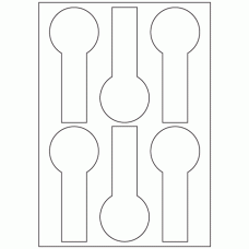957 - Jar Seal Label Size 140.3mm x 60mm - 6 labels per sheet 