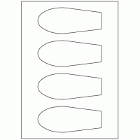 958 - Bottle Label Size 138mm x 56mm - 4 labels per sheet