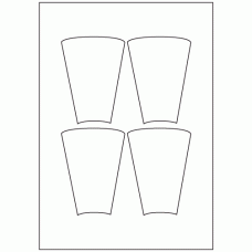 960 - Bottle Label Size 117.0mm x 82.8mm - 4 labels per sheet 