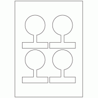961 - Jar Seal Label Size 102mm x 80mm - 4 labels per sheet