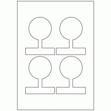 961 - Jar Seal Label Size 102mm x 80mm - 4 labels per sheet 