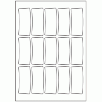 963 - Arch Label Size 82mm x 34mm - 15 labels per sheet