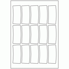963 - Arch Label Size 82mm x 34mm - 15 labels per sheet 