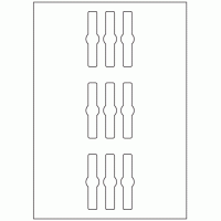 964 - Jar Seal Label Size 76mm x 18mm - 9 labels per sheet