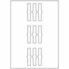 964 - Jar Seal Label Size 76mm x 18mm - 9 labels per sheet 