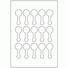 967 - Jar Seal Label Size 67.5mm x 30mm - 15 labels per sheet 