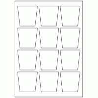 968 - Bottle Label Size 62mm x 61.7mm - 12 labels per sheet
