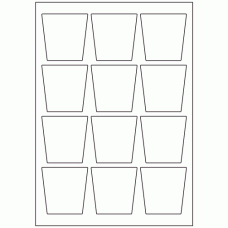 968 - Bottle Label Size 62mm x 61.7mm - 12 labels per sheet 