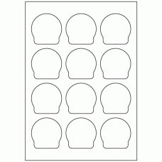 971 - Bottle Label Size 57mm x 57mm - 12 labels per sheet 