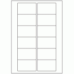 343 - Label Size 77mm x 46.5mm - 12 labels per sheet