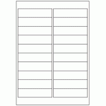 349 - Label Size 98mm x 25.4mm - 20 labels per sheet