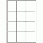 361 - Label Size 63.5mm x 72mm - 12 labels per sheet